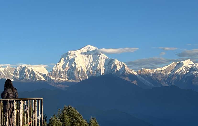 View of Dhaulagari from poon hill